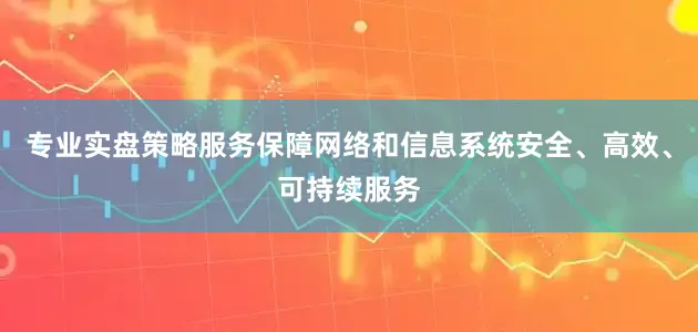 专业实盘策略服务保障网络和信息系统安全、高效、可持续服务
